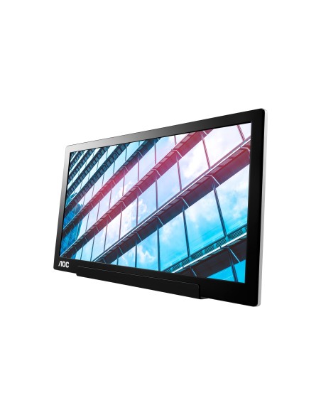 AOC 01 Series I1601P Monitor PC 39,6 cm (15.6") 1920 x 1080 Pixel Full HD LED Argento, Nero