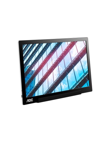 AOC 01 Series I1601P Monitor PC 39,6 cm (15.6") 1920 x 1080 Pixel Full HD LED Argento, Nero