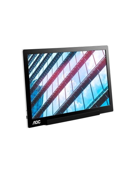 AOC 01 Series I1601P Monitor PC 39,6 cm (15.6") 1920 x 1080 Pixel Full HD LED Argento, Nero