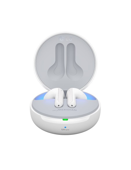 LG TONE Free FN7 White Cuffie Bluetooth True Wireless Meridian Audio ANC con custodia UVnano