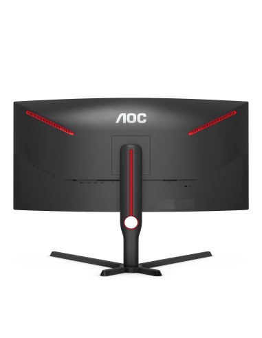 AOC G3 CU34G3S 86,4 cm (34") 3440 x 1440 Pixel Wide Quad HD LED Nero, Rosso