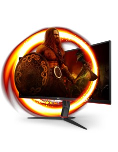 AOC G2 CU34G2X BK Monitor PC 86,4 cm (34") 3440 x 1440 Pixel Quad HD LED Nero, Rosso 2