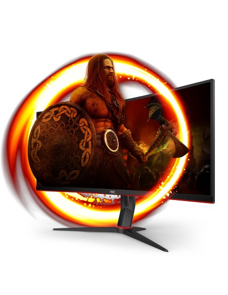 AOC G2 CU34G2X BK Monitor PC 86,4 cm (34") 3440 x 1440 Pixel Quad HD LED Nero, Rosso