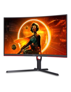 AOC CQ32G3SU BK Monitor PC 80 cm (31.5") 2560 x 1440 Pixel Quad HD LED Nero, Rosso 2