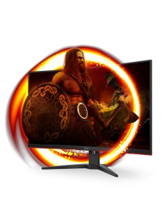 AOC G2 C32G2ZE BK Monitor PC 80 cm (31.5") 1920 x 1080 Pixel Full HD LED Nero, Rosso 2