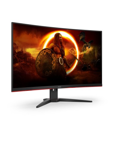 AOC G2 C32G2AE BK LED display 80 cm (31.5") 1920 x 1080 Pixel Full HD Nero, Rosso