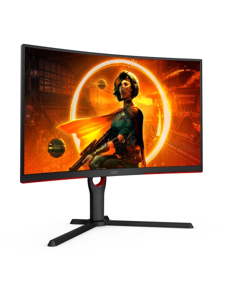 AOC C27G3U BK Monitor PC 68,6 cm (27") 1920 x 1080 Pixel Full HD LED Nero, Rosso