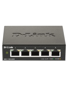 D-Link DGS-1100-05V2 switch di rete Gestito L2 Gigabit Ethernet (10 100 1000) Nero