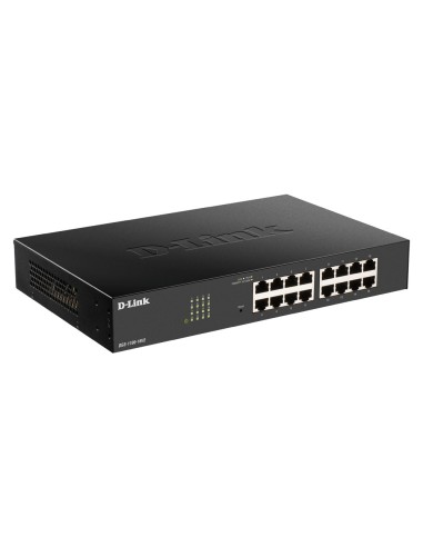D-Link DGS-1100-16V2 switch di rete Gestito L2 Gigabit Ethernet (10 100 1000) Nero