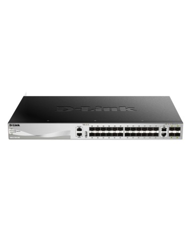 D-Link DGS-3130-30S Gestito L3 10G Ethernet (100 1000 10000) Nero, Grigio