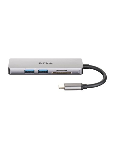 D-Link DUB-M530 replicatore di porte e docking station per notebook Cablato USB 3.2 Gen 1 (3.1 Gen 1) Type-C Alluminio, Nero