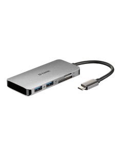 D-Link DUB-M610 replicatore di porte e docking station per notebook Cablato USB 3.2 Gen 1 (3.1 Gen 1) Type-C Alluminio, Nero