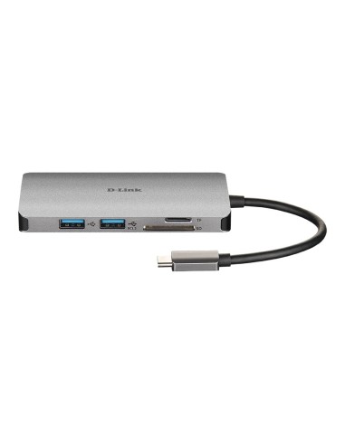 D-Link DUB-M610 replicatore di porte e docking station per notebook Cablato USB 3.2 Gen 1 (3.1 Gen 1) Type-C Alluminio, Nero