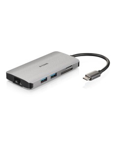 D-Link DUB-M810 replicatore di porte e docking station per notebook Cablato USB 3.2 Gen 1 (3.1 Gen 1) Type-C Argento 2