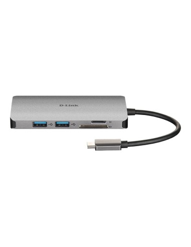 D-Link DUB-M810 replicatore di porte e docking station per notebook Cablato USB 3.2 Gen 1 (3.1 Gen 1) Type-C Argento