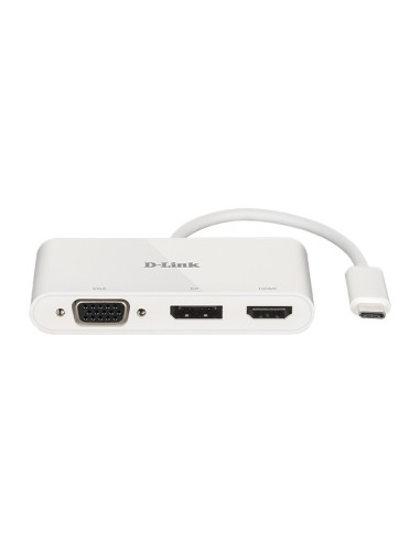 D-Link DUB-V310 replicatore di porte e docking station per notebook Cablato USB 3.2 Gen 1 (3.1 Gen 1) Type-C Bianco