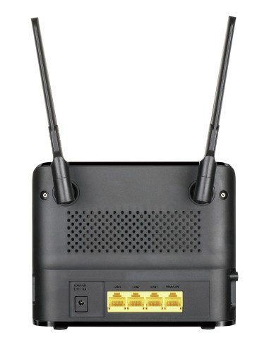 D-Link AC1200 router wireless Gigabit Ethernet Dual-band (2.4 GHz 5 GHz) 4G Nero