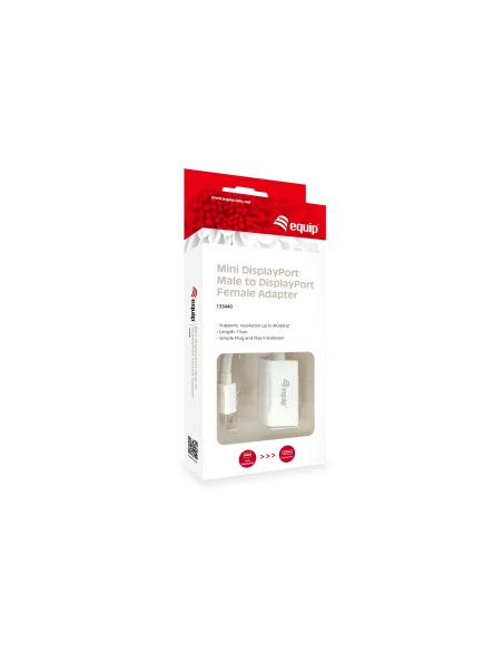 Equip 133440 cavo e adattatore video 0,15 m Mini DisplayPort DisplayPort Bianco