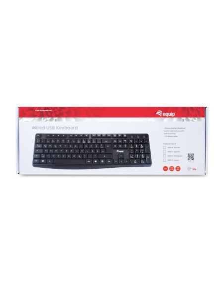 Conceptronic 245213 tastiera USB QWERTY Italiano Nero