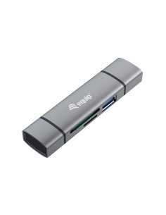 Equip 245460 lettore di schede USB 3.2 Gen 1 (3.1 Gen 1) Type-A Type-C Grigio 2