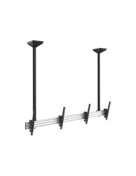Equip 650373 Supporto TV a parete 139,7 cm (55") Nero, Argento