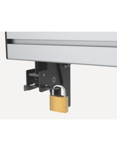 Equip 650373 Supporto TV a parete 139,7 cm (55") Nero, Argento