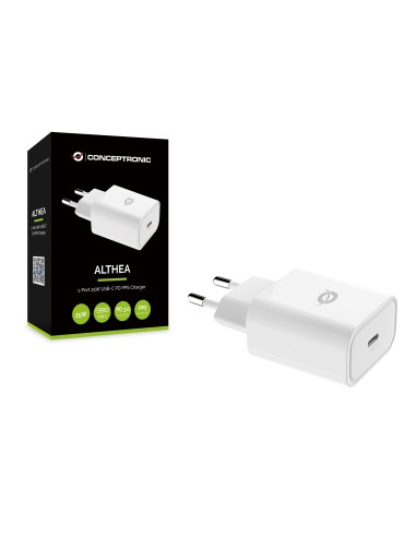 Conceptronic ALTHEA10W Caricabatterie per dispositivi mobili Bianco Interno