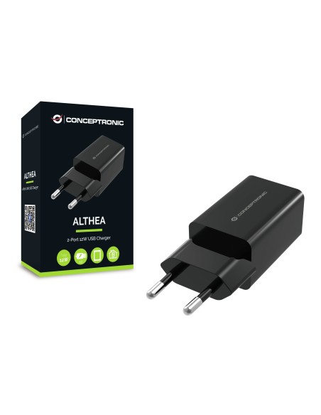 Conceptronic ALTHEA06B Caricabatterie per dispositivi mobili Nero Interno