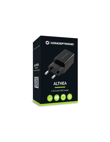 Conceptronic ALTHEA06B Caricabatterie per dispositivi mobili Nero Interno