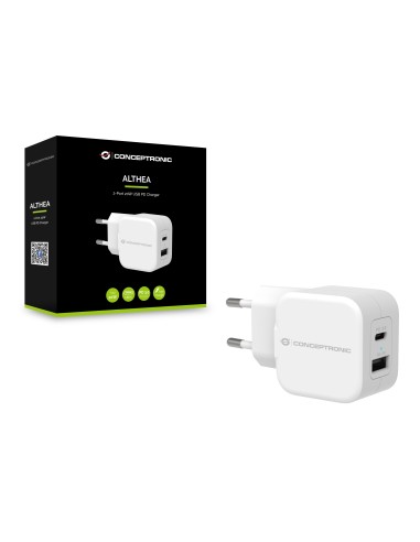 Conceptronic ALTHEA09W Caricabatterie per dispositivi mobili Bianco Interno
