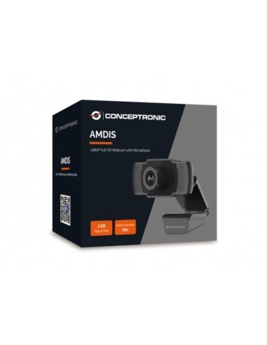 Conceptronic AMDIS01B webcam 2 MP 1920 x 1080 Pixel USB 2.0 Nero