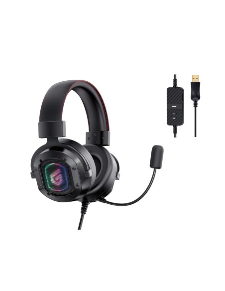 Conceptronic ATHAN02B cuffia e auricolare Cablato A Padiglione Giocare USB tipo A Nero
