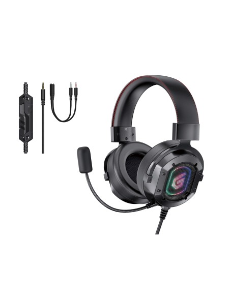 Conceptronic ATHAN03B cuffia e auricolare Cablato A Padiglione Giocare Nero