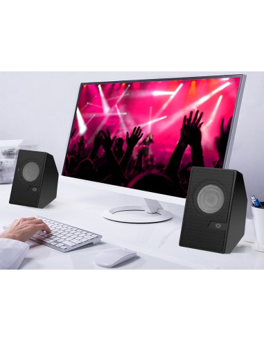 Conceptronic BJORN02B altoparlante 2-vie Nero Con cavo e senza cavo 6 W