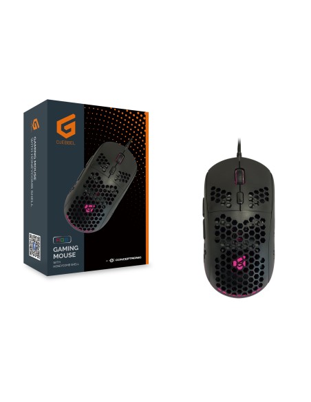Conceptronic DJEBBEL04B mouse Mano destra USB tipo A Ottico 6400 DPI