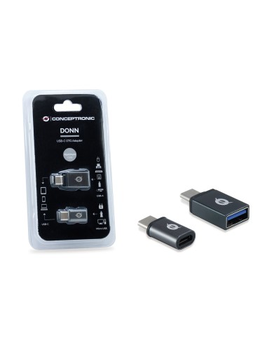 Conceptronic DONN04G adattatore per inversione del genere dei cavi USB 3.1 Gen 1 Type-C, USB 2.0 Type-C USB 3.1 Gen 1 Type-A,