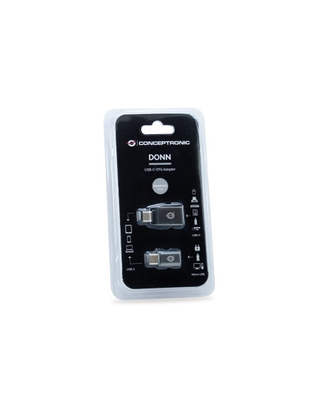 Conceptronic DONN04G adattatore per inversione del genere dei cavi USB 3.1 Gen 1 Type-C, USB 2.0 Type-C USB 3.1 Gen 1 Type-A,