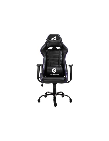 Conceptronic EYOTA02B sedia per videogioco Sedia da gaming per PC Seduta imbottita Nero
