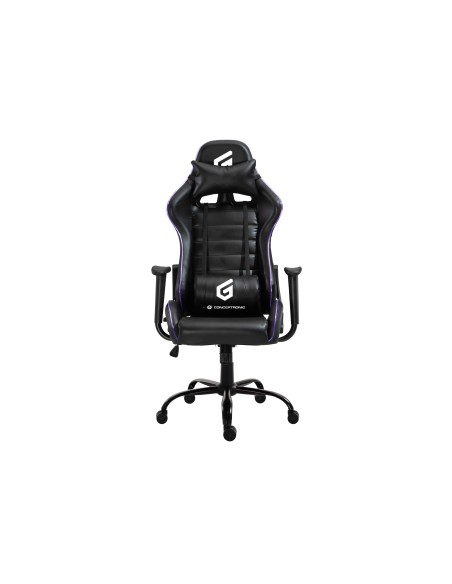 Conceptronic EYOTA02B sedia per videogioco Sedia da gaming per PC Seduta imbottita Nero