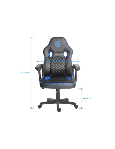 Conceptronic EYOTA03B sedia per videogioco Sedia da gaming per PC Seduta imbottita Nero, Blu Conceptronic EYOTA03B sedia per videogioco Sedia da gaming per PC Seduta imbottita Nero, Blu