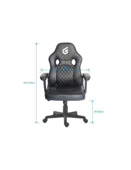 Conceptronic EYOTA03BL sedia per videogioco Sedia da gaming per PC Seduta imbottita Nero Conceptronic EYOTA03BL sedia per videogioco Sedia da gaming per PC Seduta imbottita Nero