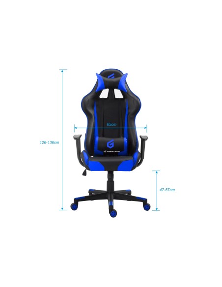Conceptronic EYOTA04B sedia per videogioco Sedia da gaming per PC Seduta imbottita Nero, Blu Conceptronic EYOTA04B sedia per videogioco Sedia da gaming per PC Seduta imbottita Nero, Blu
