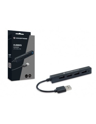 Conceptronic HUBBIES05B hub di interfaccia USB 2.0 480 Mbit s Nero