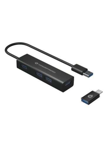 Conceptronic HUBBIES06B hub di interfaccia USB 3.2 Gen 1 (3.1 Gen 1) Type-A 5000 Mbit s Nero