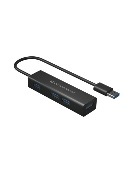 Conceptronic HUBBIES06B hub di interfaccia USB 3.2 Gen 1 (3.1 Gen 1) Type-A 5000 Mbit s Nero