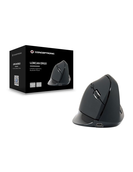 Conceptronic LORCAN03B mouse Mano destra Bluetooth Ottico 1600 DPI