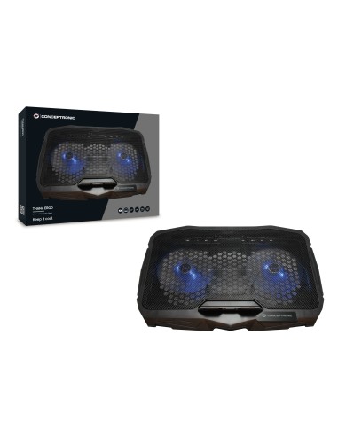 Conceptronic THANA07B base di raffreddamento per notebook 43,2 cm (17") Nero