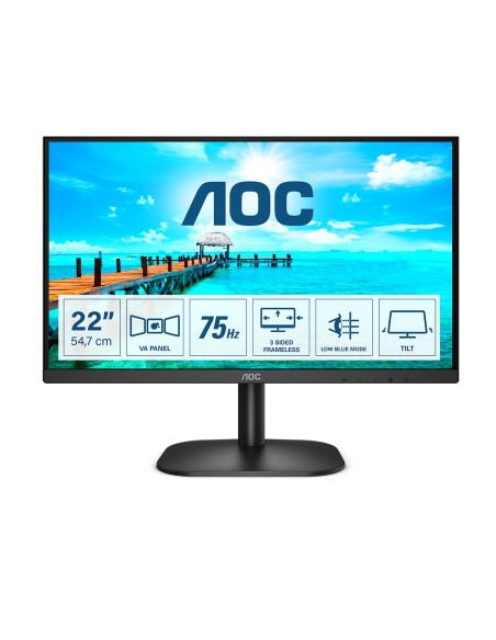 AOC B2 22B2H EU LED display 54,6 cm (21.5") 1920 x 1080 Pixel Full HD Nero