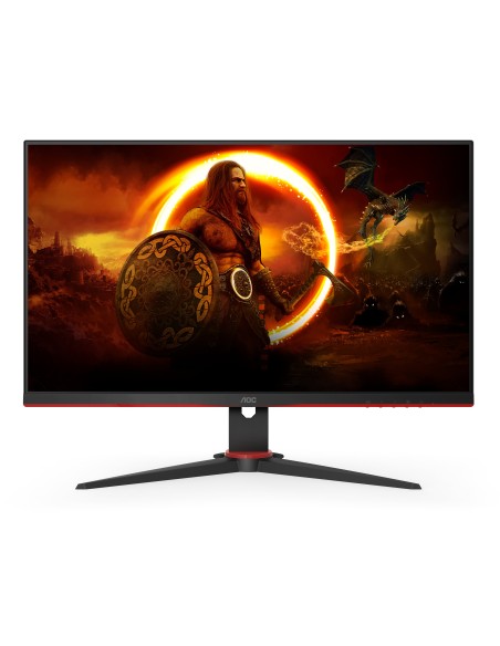 AOC G2 24G2ZE BK LED display 60,5 cm (23.8") 1920 x 1080 Pixel Full HD Nero, Rosso