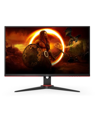 AOC G2 24G2AE BK Monitor PC 59,9 cm (23.6") 1920 x 1080 Pixel Full HD LED Nero, Rosso